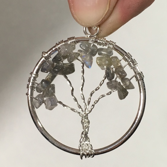 Labradorite Tree of Life Pendant - Picture 2 of 8